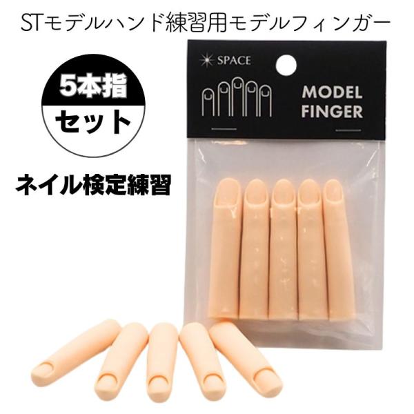 STモデルハンド練習用 スペース モデルフィンガー 5本指セット ネイル検定練習 全国送料無料