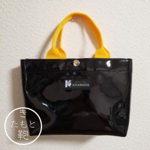 エナメルバッグ 日本製 ブラック×オレンジ 黒×橙 おしゃれ かわいい 鞄