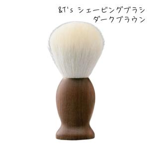滝川（TAKIGAWA） ＆T's シェービングブラシ スリム ブラック 山羊毛