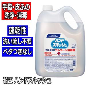 花王 ハンドスキッシュ 4.5L エタノール79.2vol% 詰替え用 手指・皮膚用の洗浄・消毒に 食品加工 オフィス サロン スーパー 百貨店の衛生管理 ウイルス感染予防｜bright08