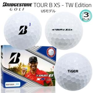 ブリヂストン TOUR B XS タイガーウッズ エディション 3ピース ゴルフボール 1ダース (12球入) USモデル