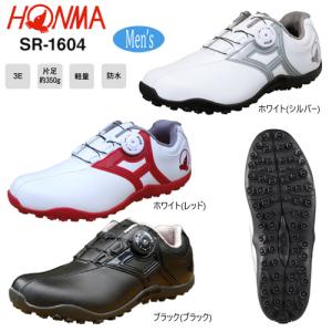 本間ゴルフ(ホンマ) メンズ ダイヤル式 防水 スパイクレス ゴルフシューズ SR-1604 [HONMA GOLF SPIKELESS GOLF SHOES]