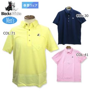 ブラック＆ホワイト Black&amp;white BGS9610YM メンズ 半袖 ポロシャツ 吸水速乾 ストレッチ ゴルフウェア スポーツウェア 春夏