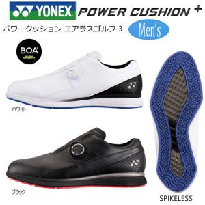 ヨネックス(YONEX) 2021 パワークッション エアラス ゴルフ 3 (AERUS GOLF 3) ボア スパイクレス ゴルフシューズ SHG-AR3 (Men's)