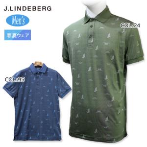 J.リンドバーグ J.LINDEBERG 071-24443 メンズ 半袖シャツ ポロシャツ ストレッチ 吸水速乾 ゴルフウェア スポーツウェア｜bright1ststage