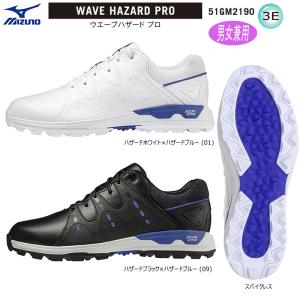 ミズノ(MIZUNO) 51GM2190 ウエーブハザード プロ (WAVE HAZARD PRO) メンズ スパイクレス ゴルフ シューズ｜bright1ststage