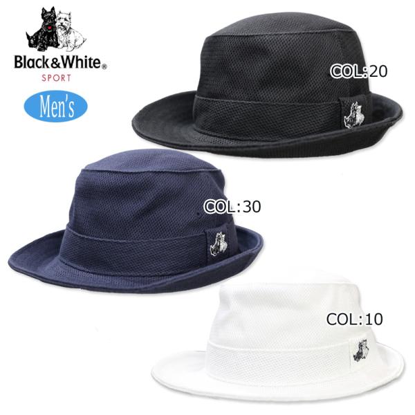ブラック＆ホワイト Black&amp;White BGS8603 メンズ ハット 帽子 高通気 UVカット...