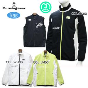 MUNSING WEAR マンシングウェア 裏地付き 長袖ニットジャケット
