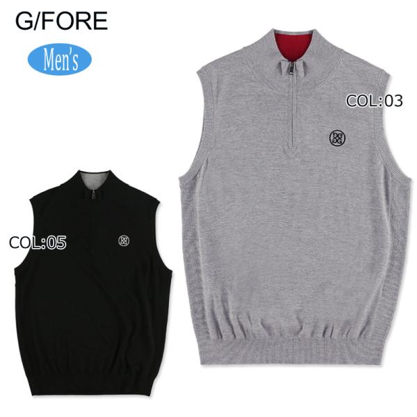 G/FORE (GFORE) ジーフォア 073215707 メンズ ベスト ハーフジップベスト カ...