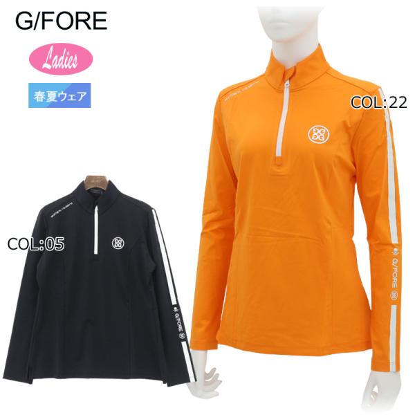 G/FORE (GFORE) ジーフォア 073215053 レディース ハーフジップシャツ 長袖 ...