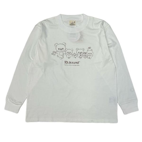 (メール便) 代引き不可 CRX3304Mリラックマ 長袖Tシャツ キャラT 長袖 ロンT 秋冬 ア...