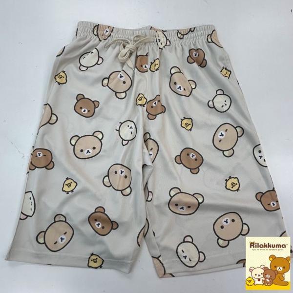 （メール便）代引き決済不可 ERX7318Mショートパンツ 総柄 メンズ リラックマ キイロイトリ ...