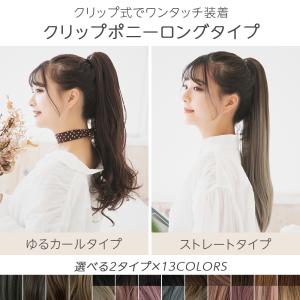 ウィッグ ポニーテール ロング 自然 クリップ...の詳細画像1