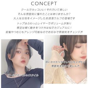 ウィッグ ショート ボブ 自然 女性 フルウィ...の詳細画像1