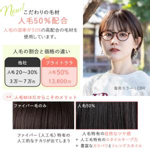 医療用ウィッグ 素肌ウィッグ 竹 快適 ウィッ...の詳細画像2