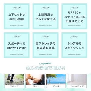 水着 メンズ 上下セット ラッシュガード フィ...の詳細画像1