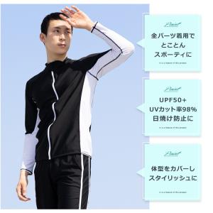 水着 メンズ 上下セット ラッシュガード フィ...の詳細画像4