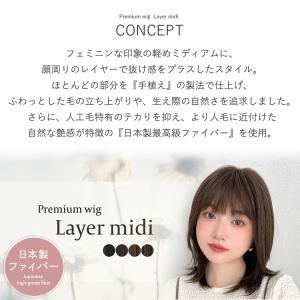 医療用ウィッグ 日本製ファイバー ウィッグ 医...の詳細画像2