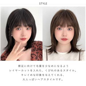 医療用ウィッグ 日本製ファイバー ウィッグ 医...の詳細画像3