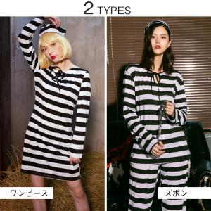ハロウィン コスプレ 仮装 囚人 囚人服 ハロ...の詳細画像1