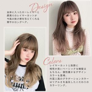 ウィッグ ロング フルウィッグ セミロング 自...の詳細画像2