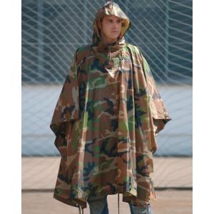 陸上 自衛隊 迷彩 ポンチョ PX品 タイプ メンズ レイン コート ウェア