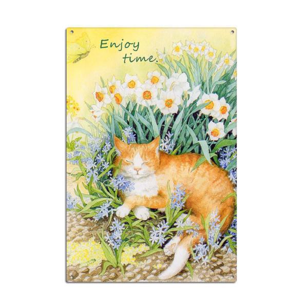 ガーデニング 雑貨 プランター プレート ブリキ 看板 パネル アンティーク インテリア 壁掛け (...