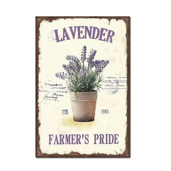 ガーデニング 雑貨 プランター プレート ブリキ 看板 パネル アンティーク インテリア 壁掛け (...