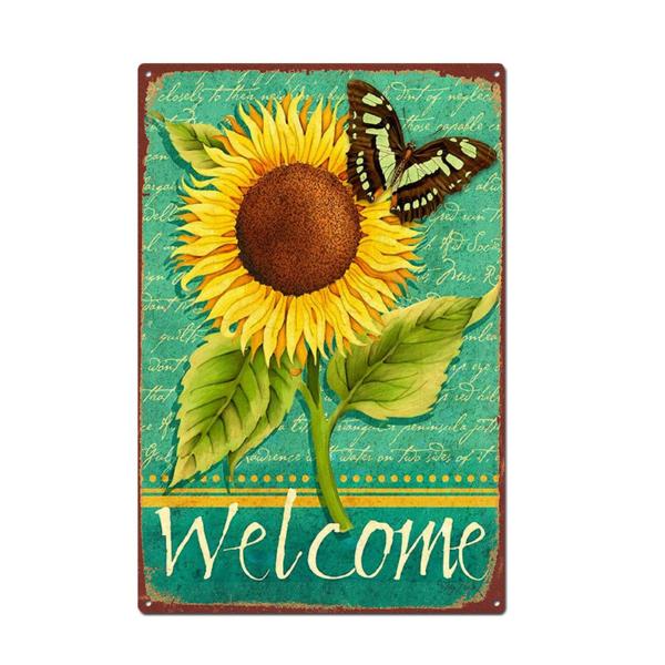 ガーデニング 雑貨 プランター プレート ブリキ 看板 パネル アンティーク インテリア 壁掛け (...