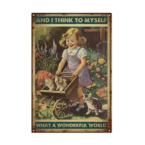 ガーデニング 雑貨 プランター プレート ブリキ 看板 パネル アンティーク インテリア 壁掛け (...