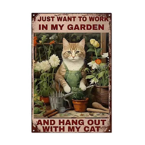 ガーデニング 雑貨 プランター プレート ブリキ 看板 パネル アンティーク インテリア 壁掛け (...