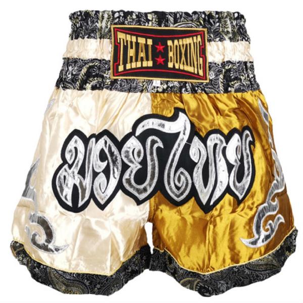 ムエタイ トランクス キックボクシング K-1 パンツ 試合 練習 プロ アマ 男女兼用 タイ製 (...