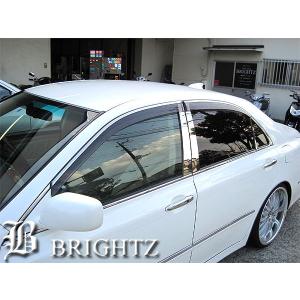 ブライツ BRIGHTZ クラウン 200 ブラックスモークドアサイドバイザー