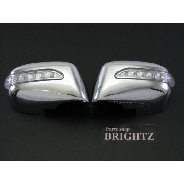 BRIGHTZ キューブ Z11 LEDウィンカーミラーカバー メッキタイプ ガーニッシュ ベゼル ...
