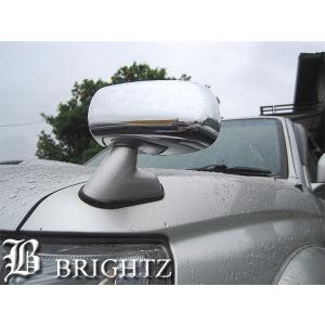 BRIGHTZ ハイラックスサーフ 180 185 クロームメッキアシストフェンダーミラーカバー アシスト 補助 ガーニッシュ ベゼル パネル MIR−FEN−006