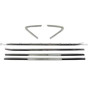 BRIGHTZ ヴェゼル RU 超鏡面ステンレスメッキウィンドウモール 6PC WIN−SIL−140