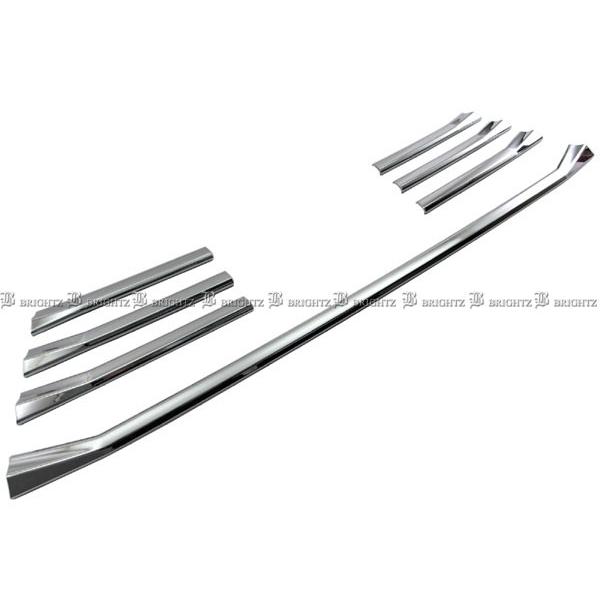 BRIGHTZ ヴォクシー 80 85 後期 メッキフロントグリルモール 7PC ダクト アンダー ...