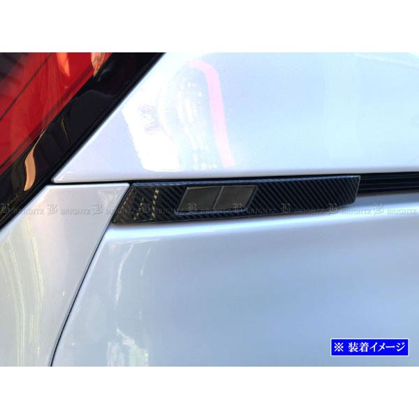 BRIGHTZ ノア 90 95 ステンレスパワーバックドアスイッチパネル 2PC カーボン調 ガー...