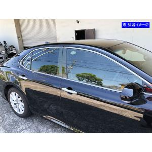 カムリ AXVH70 AXVH75 超鏡面 ステンレス ブラック メッキ ピラー