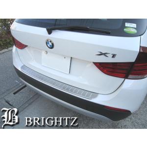 BMW X1 E84 25i 28i ステンレス リア バンパー フット プレート 1PC A リヤ ラゲッジ スカッフ ステップ OUT−FOOT−001