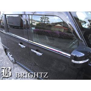 パレットSW MK21系 超鏡面 ステンレス メッキ ウィンドウ モール 4PC