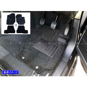 ジムニー JB64W フロア マット 4PC 止め具付き カーペット カバー ステップ スカッフ FLOOR−MAT−033｜brightzdx2