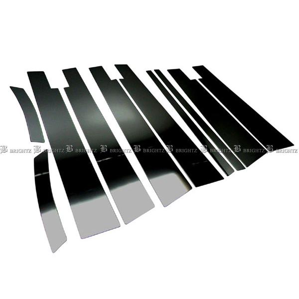 ノア ZWR80G ZWR80W 超鏡面 ステンレス ブラック メッキ ピラー パネル バイザー有用...