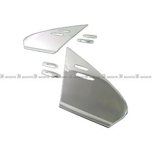 プリウスPHV ZVW52 50 超鏡面 ステンレス ブラック メッキ ピラー