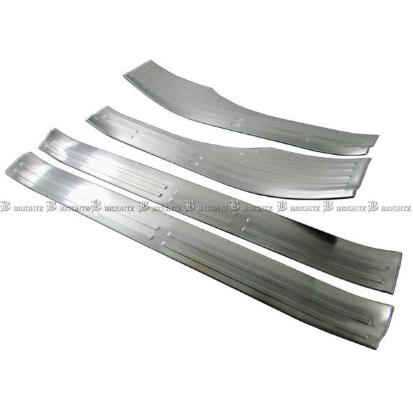 プリウス ZVW50 ZVW51 ステンレス エントランス モール Bタイプ スカッフ プレート キ...