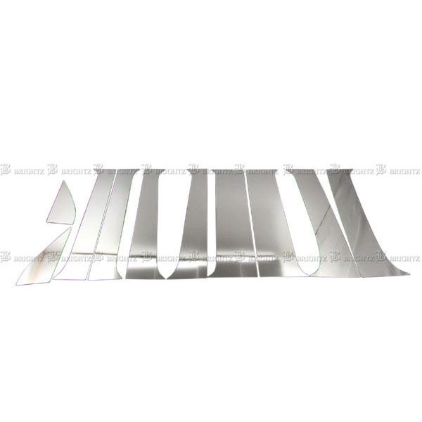 ハイゼットカーゴハイブリッド S320V S320V改 超鏡面 ステンレス メッキ ピラー パネル ...