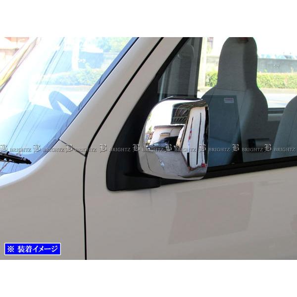 ハイゼットカーゴハイブリッド S320V S320V改 メッキ サイド ドア ミラー カバー ガーニ...
