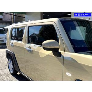 ムーヴ L150S L160S 超鏡面 ステンレス ブラック メッキ ピラー パネル