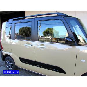 タントカスタム L350S L360S 超鏡面 ステンレス ブラック メッキ