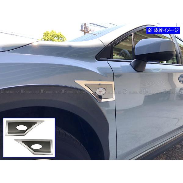 XV GT3 GT7 ステンレス フェンダー ダクト タイヤ ハウス ダミー エアロ フィン アウタ...